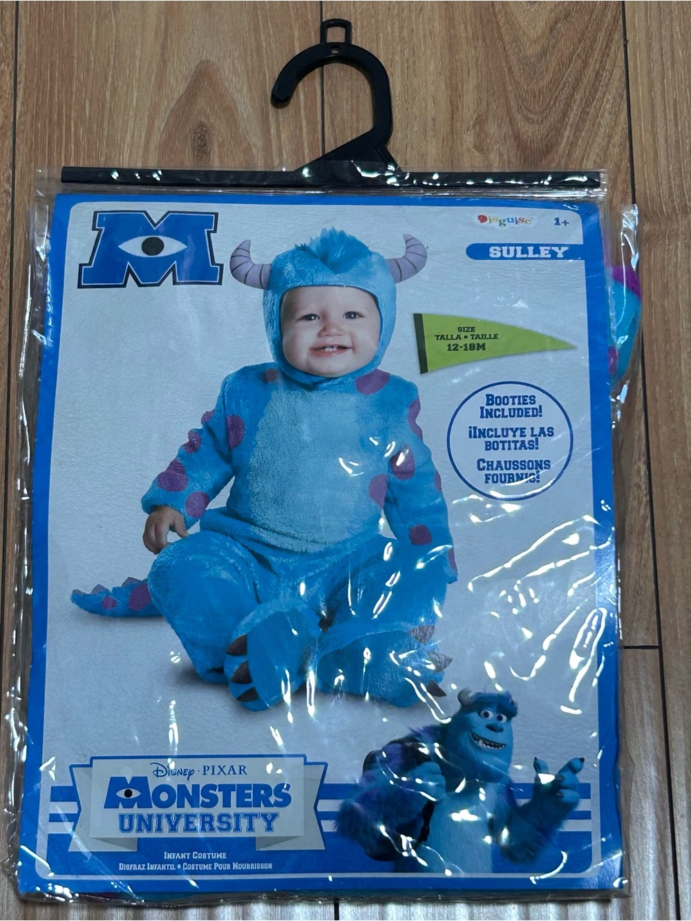 NEW Infant Baby Disney Pixar Monsters Inc University Sulley Costume SIZE 12-18M - Picture 1 of 9